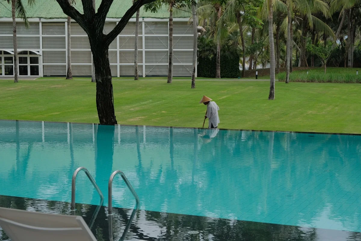 Pool equipment check at a home in Seguin, TX