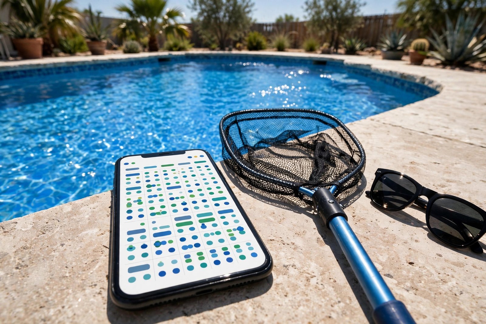 Flexible pool service scheduling in New Braunfels, TX